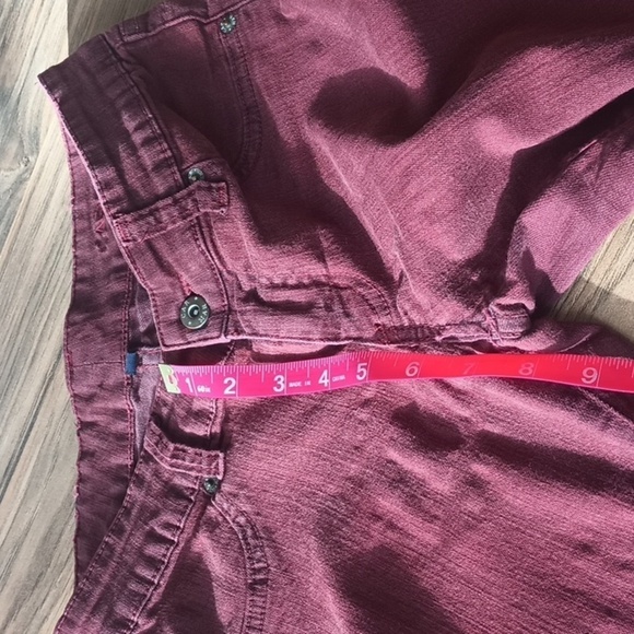 Carmar burgundy denim jeans size 27 - Picture 9 of 10